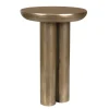 Thorp Outdoor Round Accent Table In Bronze