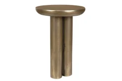 Thorp Outdoor Round Accent Table In Bronze