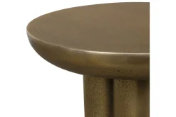 Thorp Outdoor Round Accent Table In Bronze