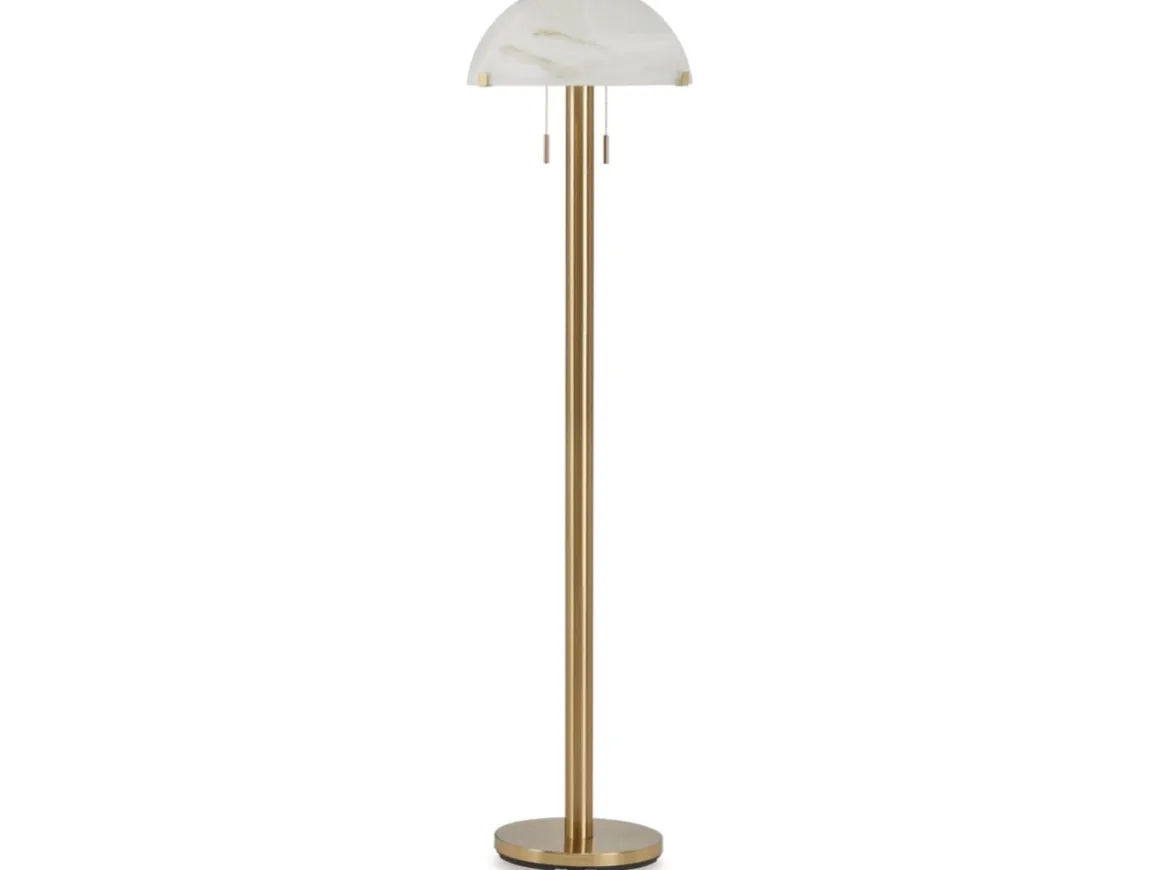 Tobbinsen Floor Lamp In Brass Finish