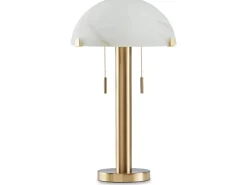 Tobbinsen Floor Lamp In Brass Finish