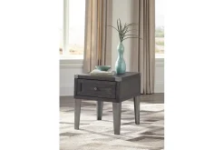 Todoe End Table In Gray