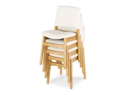 Transformer Extendable Dining Table, 4 Chairs & Bench In Scandinavian Oak
