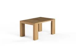 Transformer Extendable Dining Table, 4 Chairs & Bench In Scandinavian Oak