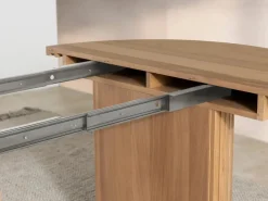 Transformer Round Extendable Dining Table & 4 Chairs In Scandinavian Oak