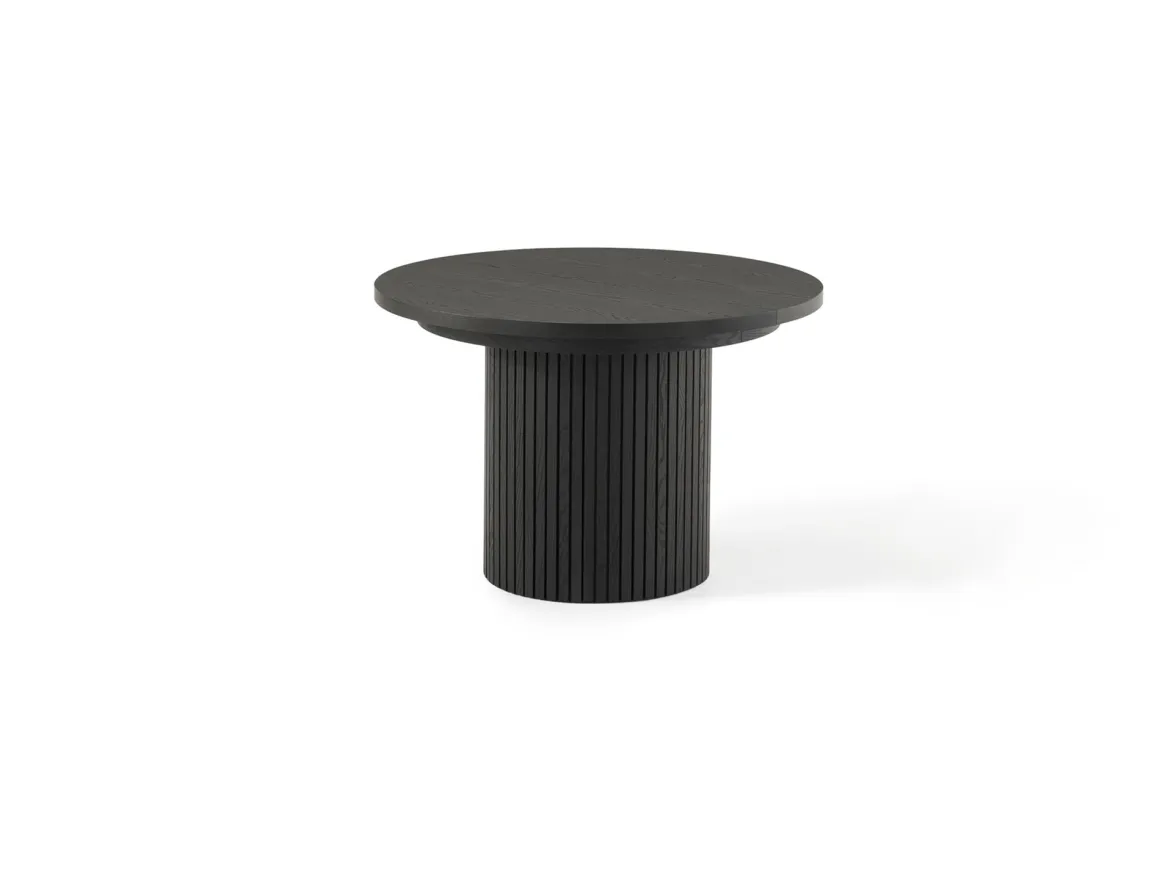 Transformer Round Extendable Dining Table & 4 Chairs In Scandinavian Oak