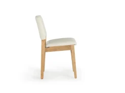 Transformer Stackable Side Chair In Scandinavian Oak & Creamy