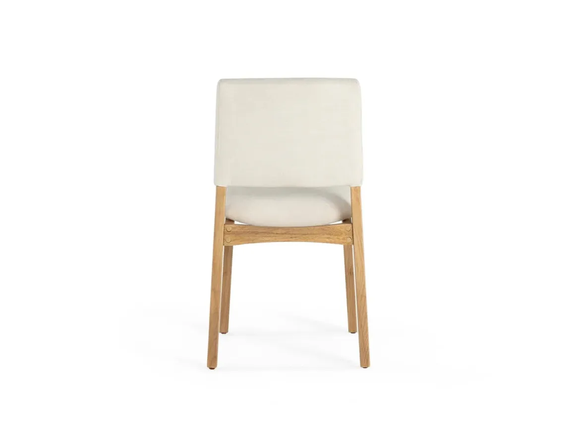 Transformer Stackable Side Chair In Scandinavian Oak & Creamy