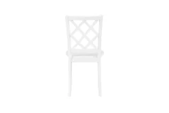 Trellis Side Chair In White