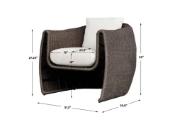 Tropic Outdoor Lounge Chair In Brown