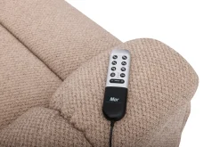 Tucker 2 Power Theater Recliner W/ Immersive Sound In Light Brown