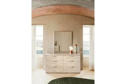 Tullia Dresser W/ Lights In Pearl Line/Eco Stone