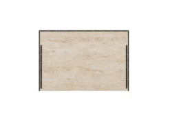 Tullia Upholstered Panel Bed In Pearl Line/Eco Stone, Queen