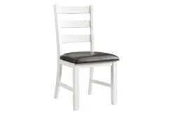 Tuttle Dining Table & 2 Chairs In White