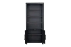 Tybee 2 Door Bookcase In Black