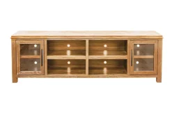 Tybee Media Console In Natural, 85 Inch