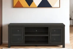 Tybee Media Console In Natural, 85 Inch