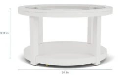 Urban Round Coffee Table In White