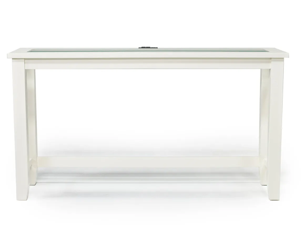 Urban Sofa Bar Table W/ 3 Stools In White