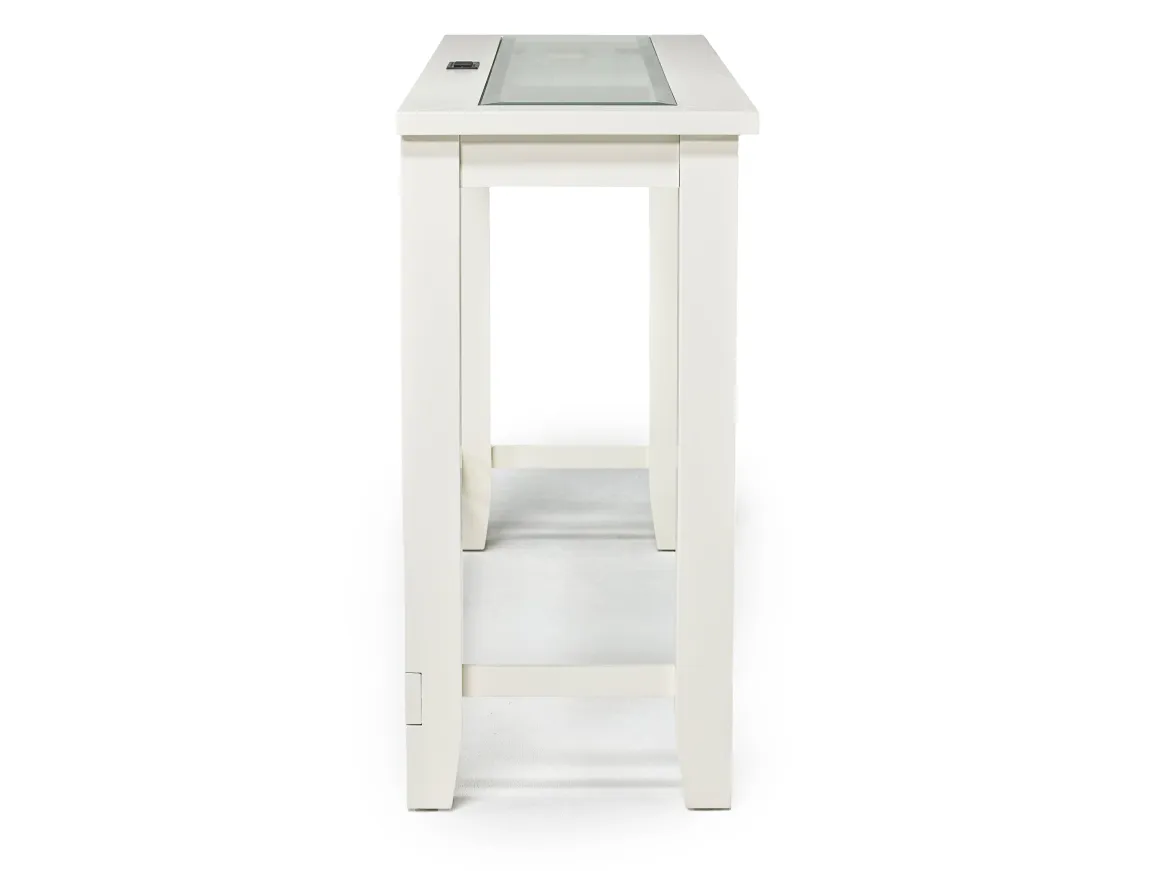 Urban Sofa Bar Table W/ 3 Stools In White