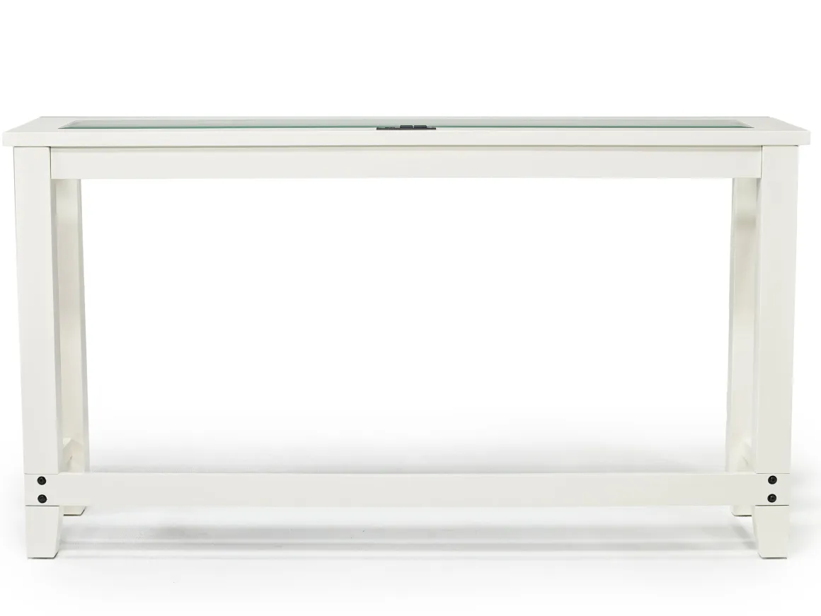 Urban Sofa Bar Table W/ 3 Stools In White