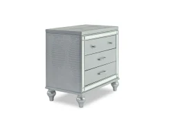 Valentino Nightstand In Silver