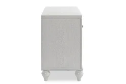 Valentino Nightstand In Silver