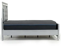 Valentino Panel Bed In White, Twin