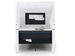 Valentino Panel Bed In White, Twin