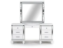 Valentino Vanity & Mirror In Silver