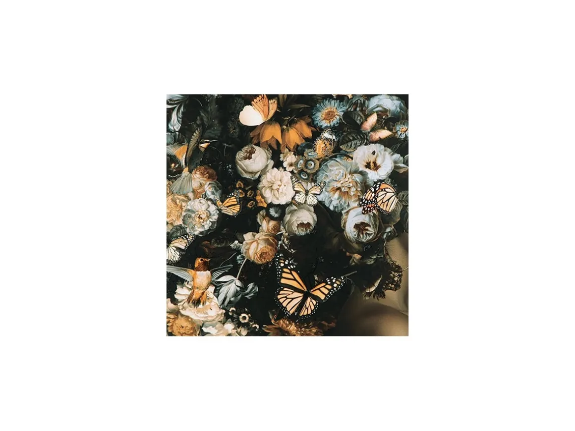 Valfer Female W/ Floral Wall Art