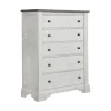 Valley Ridge Chest In White Gray Finish