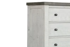 Valley Ridge Chest In White Gray Finish