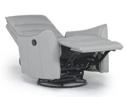 Vasco Recliner In Dallas Light Gray Leather