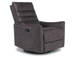 Vasco Recliner In Dallas Light Gray Leather