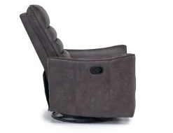 Vasco Recliner In Dallas Light Gray Leather