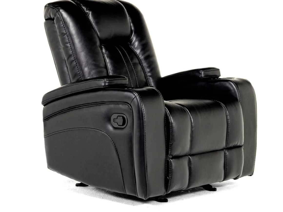 Vega Gliding Recliner In Black