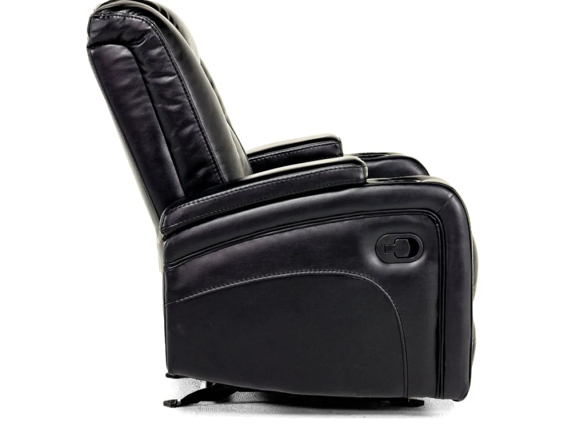 Vega Gliding Recliner In Black