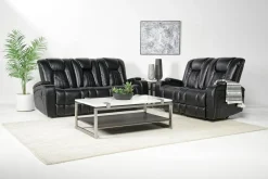 Vega Reclining Sofa In Black