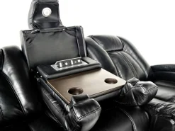 Vega Reclining Sofa In Black