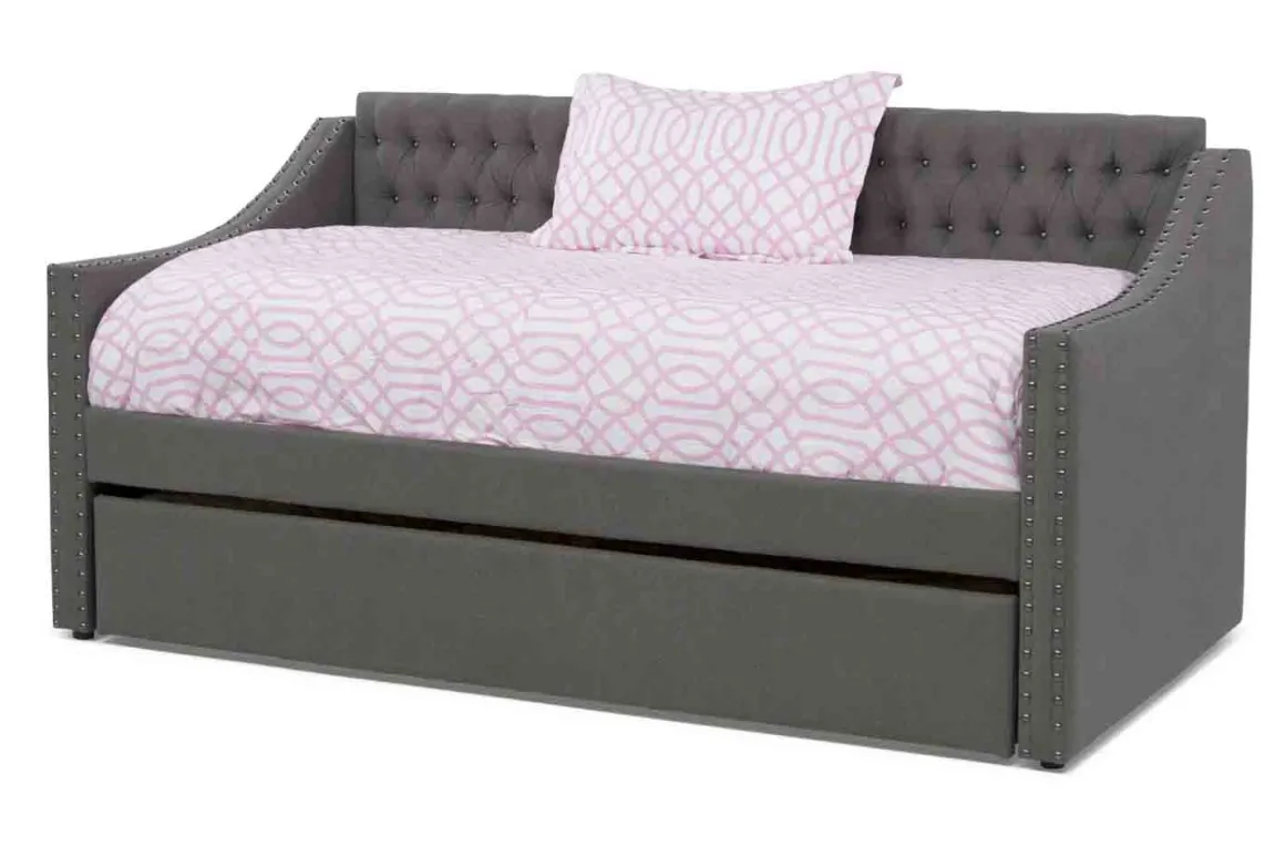 Veronica Daybed W/ Trundle In Gray, Twin