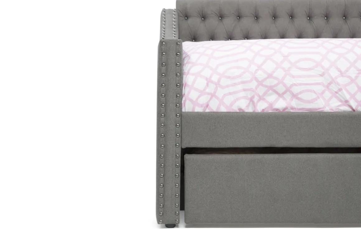 Veronica Daybed W/ Trundle In Gray, Twin