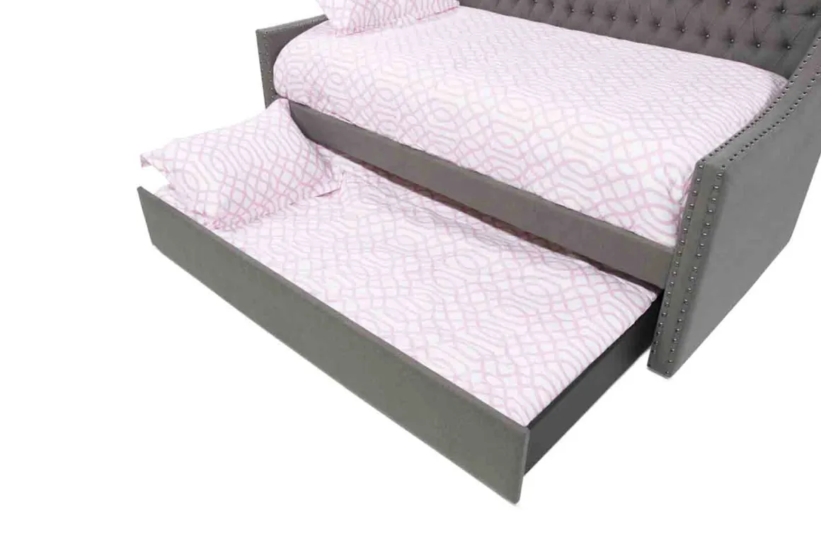 Veronica Daybed W/ Trundle In Gray, Twin