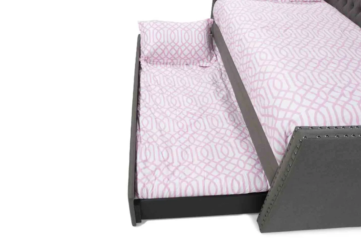 Veronica Daybed W/ Trundle In Gray, Twin