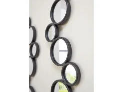 Vinler Accent Mirrors In Black, Set Of 2