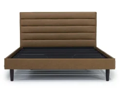 Vista Upholstered Adjustable Foundation Bed In Charcoal, Full