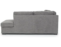 Vivian Full Pullout Sofa Sleeper Tux Chaise In Gray, Left Facing