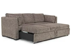 Vivian Queen Pullout Sofa & Full Pullout Loveseat In Gray Fabric