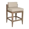 Vivid Outdoor Counter Stool In Taupe