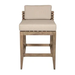 Vivid Outdoor Counter Stool In Taupe